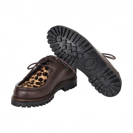 MOCASSINO ALLACCIATO MACULATO J.O.LUXURY STYLE L710 T.MORO