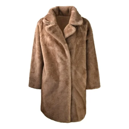 CAPPOTTO ECO MINK ANNA NEVA 25215 BISCUIT