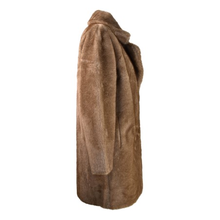 CAPPOTTO ECO MINK ANNA NEVA 25215 BISCUIT