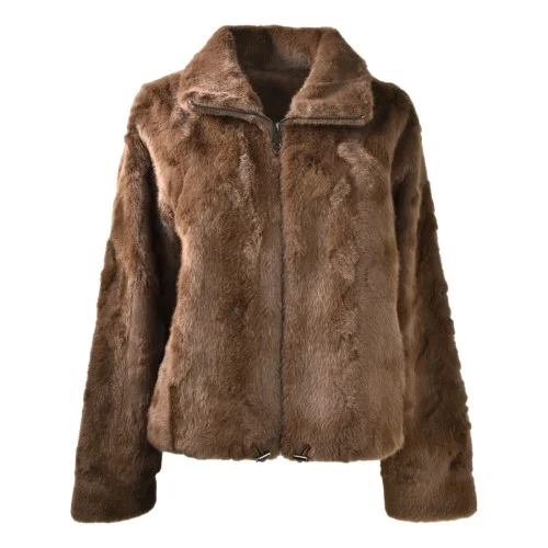 GIACCA ECO MINK ANNA NEVA 25218 BISCUIT