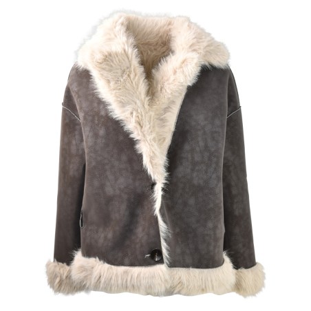 GIACCA REV ANNA NEVA 25232 BISCUIT