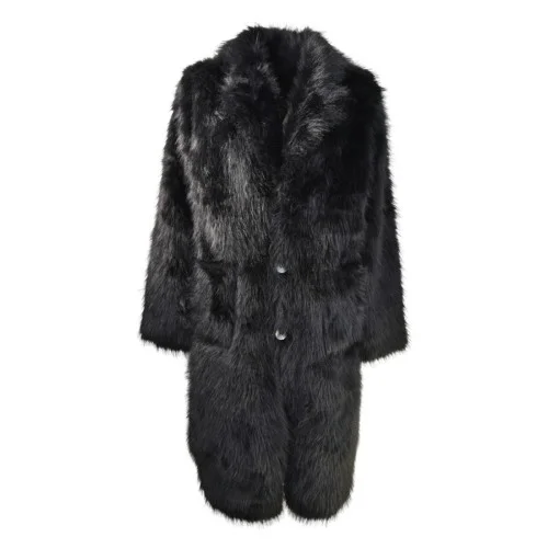 CAPPOTTO REV ECO FOX/SUEDE ANNA NEVA 25240 BLACK