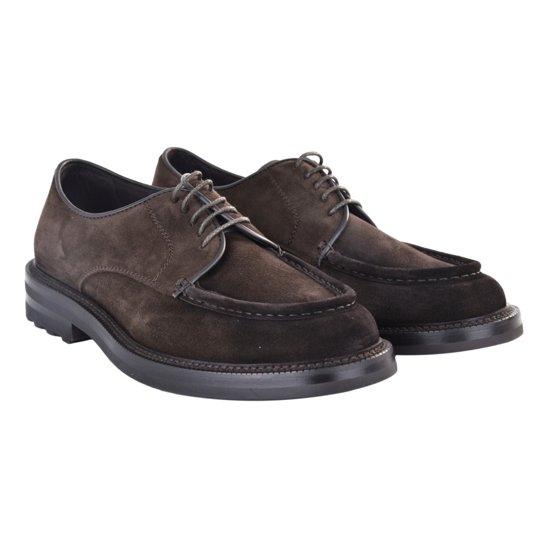 MOCASSINO CAMOSCIO C/ LACCI BARRETT 252U037.3 T.MORO