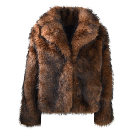 GIACCA ECO FOX ANNA NEVA 25330 DKBROWN