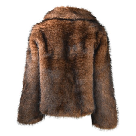 GIACCA ECO FOX ANNA NEVA 25330 DKBROWN