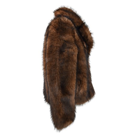 GIACCA ECO FOX ANNA NEVA 25330 DKBROWN
