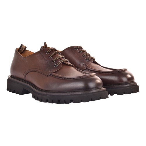 MOCASSINO STRINGATO ROSSI 890 CASTAGNA