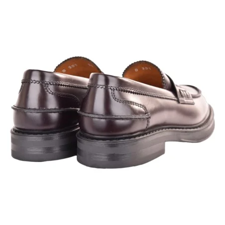 MOCASSINO PELLE ROSSI D201G BORDO
