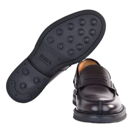 MOCASSINO PELLE ROSSI D201G BORDO