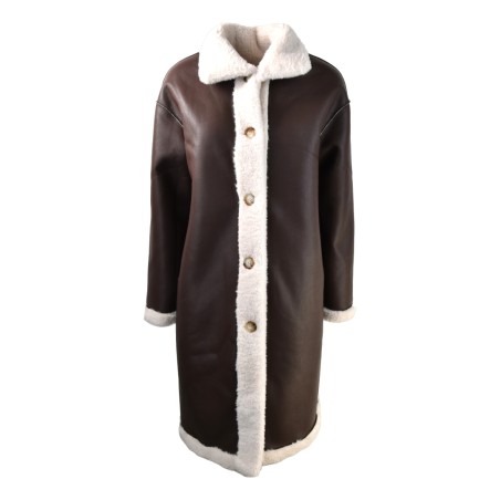 CAPPOTTO REV ANNA NEVA 25259 CHOCOLATE