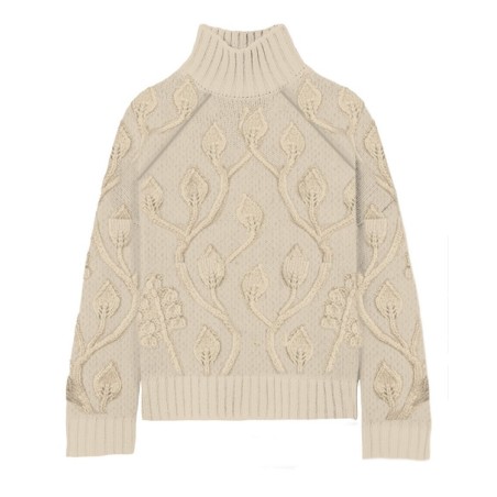 ALAIS TURTLENECK GARDEN LACE 11 MC2 SAINT BARTH AAS0001 00417I