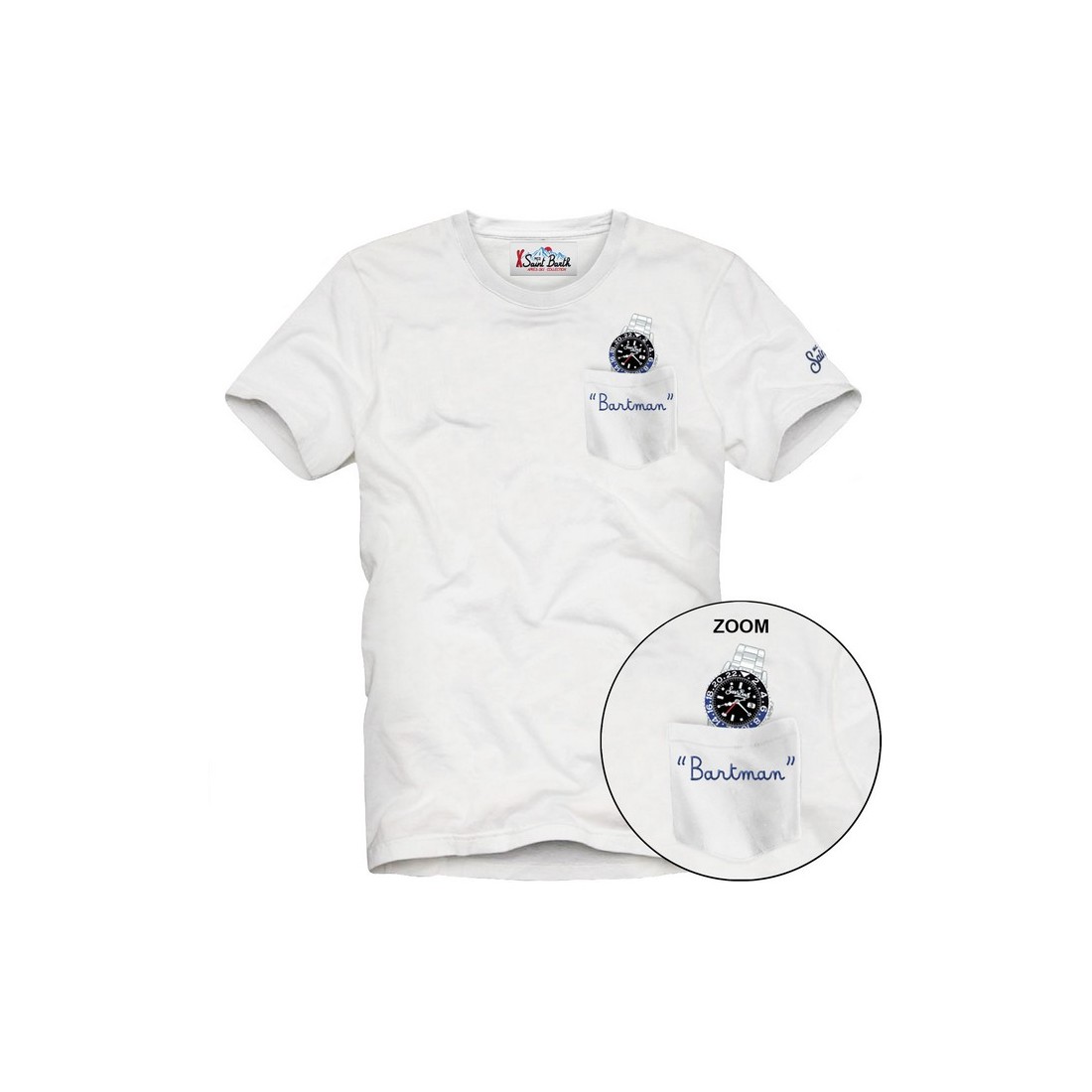 CONNOR T-SHIRT S.BARTH 10 EMB MC2 SAINT BARTH CONR0001 02947I