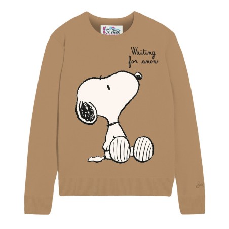 NEW QUEEN CREWNECK SNOOPY WAITING SNOW MC2 SAINT BARTH QUE0010  00435I