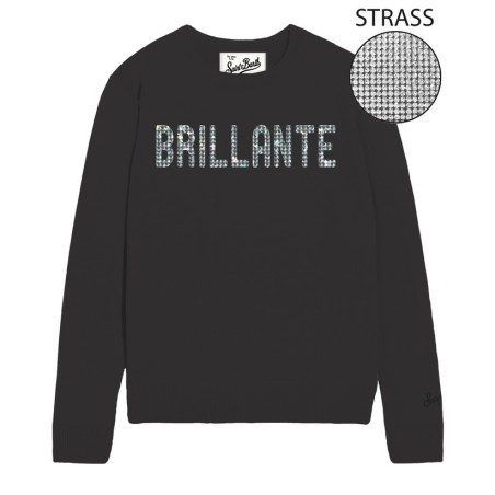 NEW QUEEN CREWNECK BRILLANTE 00 STRASS MC2 SAINT BARTH QUE0010 000471I
