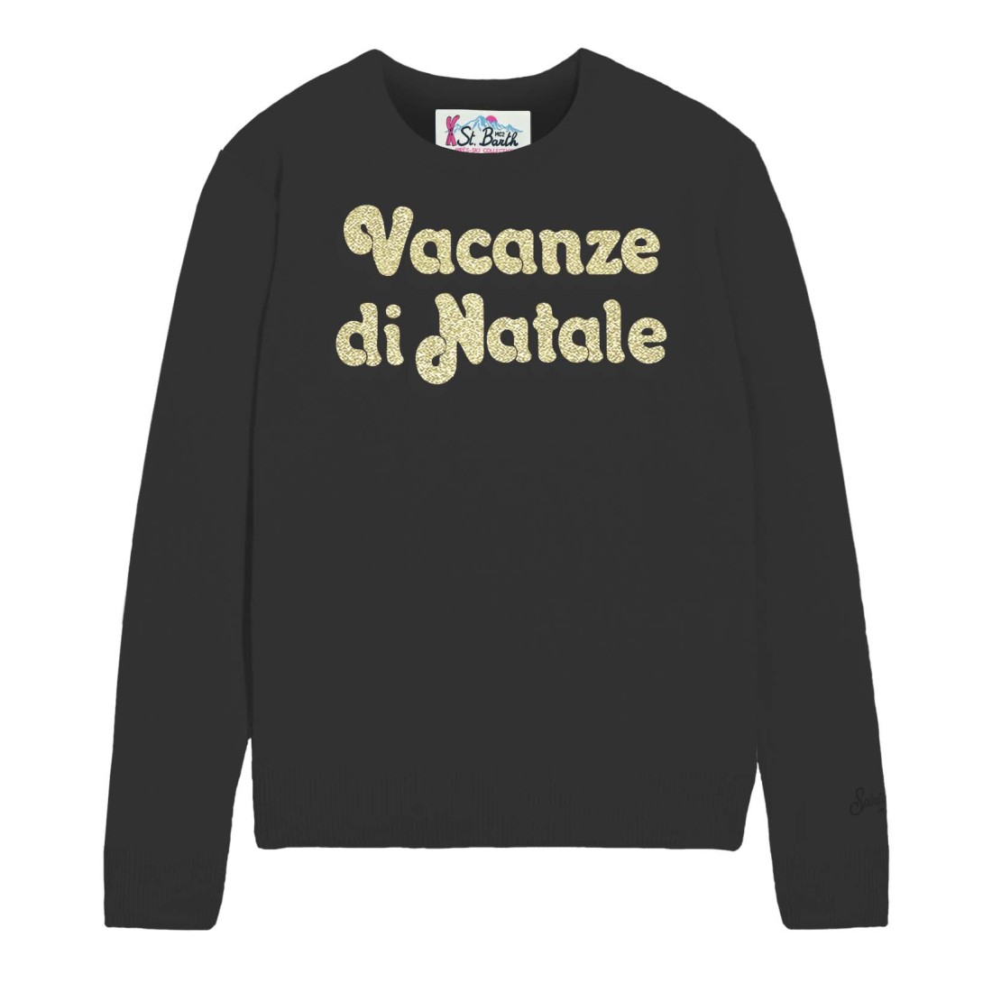 NEW QUEEN CREWNECK VACANZE LOGO MC2 SAINT BARTH QUE0010 00432I