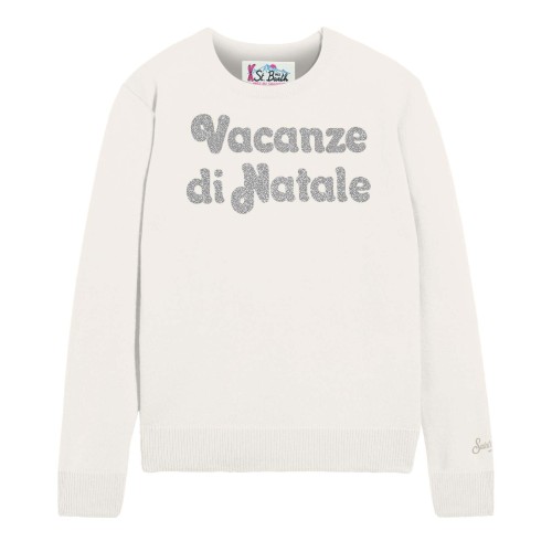 NEW QUEEN CREWNECK VACANZE LOGO MC2 SAINT BARTH QUE0010 00433I