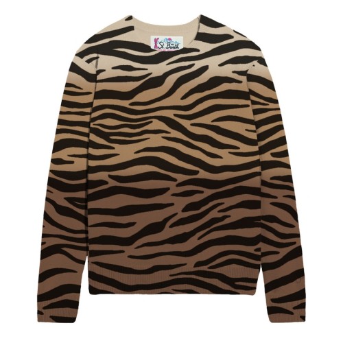 NEW QUEEN ROUNDNECK ZEBRA GRADIENT 19 MC2 SAINT BARTH QUE0029 00379I