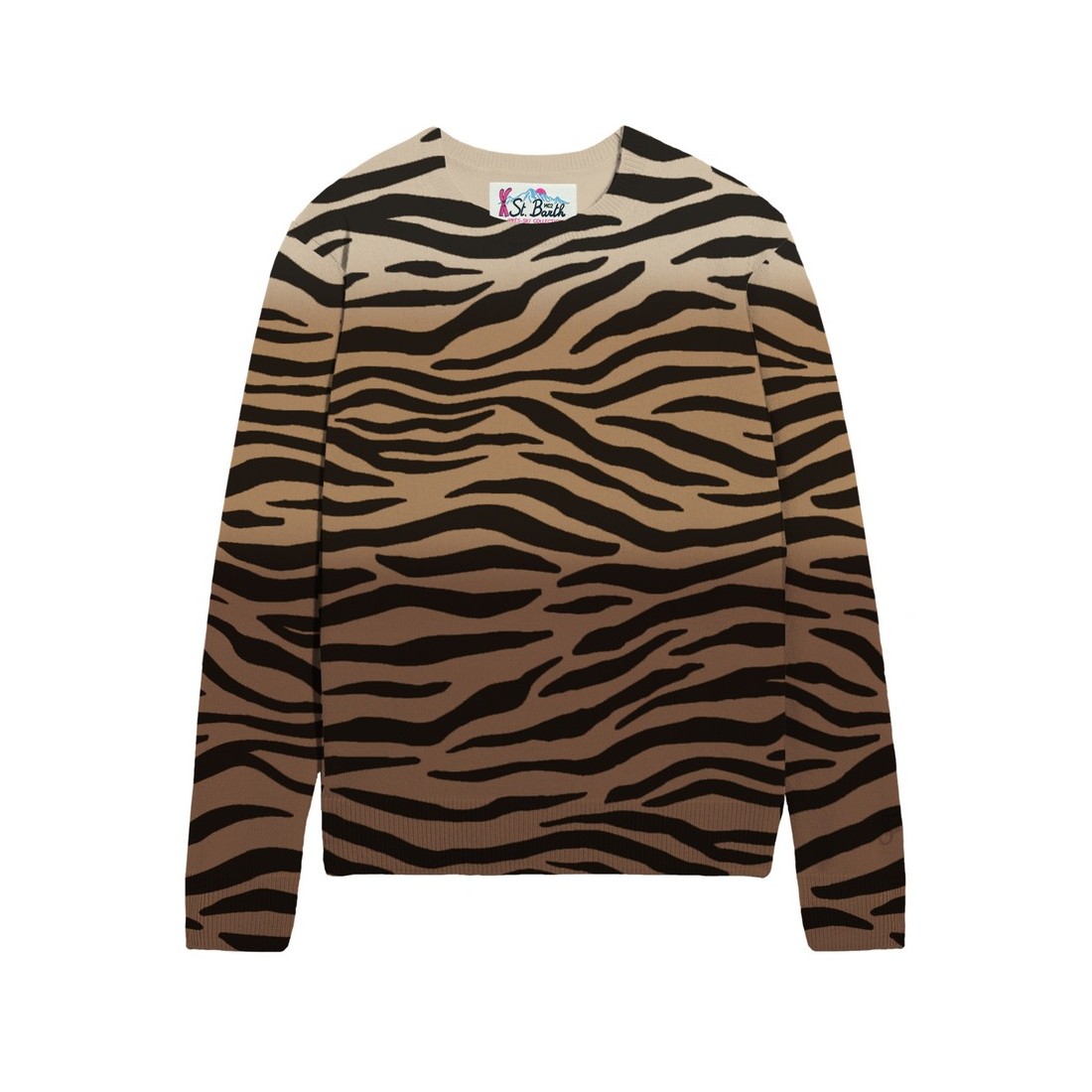 NEW QUEEN ROUNDNECK ZEBRA GRADIENT 19 MC2 SAINT BARTH QUE0029 00379I
