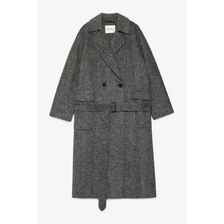 CAPPOTTO LUNGO DOPPIOPETTO OTTOD'AME FOS-DJ0052 NERO