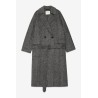 CAPPOTTO LUNGO DOPPIOPETTO OTTOD'AME FOS-DJ0052 NERO
