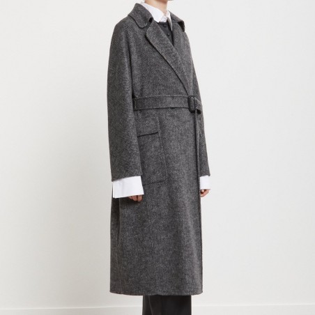 CAPPOTTO LUNGO DOPPIOPETTO OTTOD'AME FOS-DJ0052 NERO