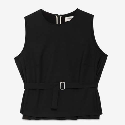 TOP C/CINTURA OTTOD'AME WHI-DT9213 NERO