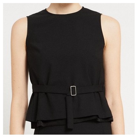 TOP C/CINTURA OTTOD'AME WHI-DT9213 NERO