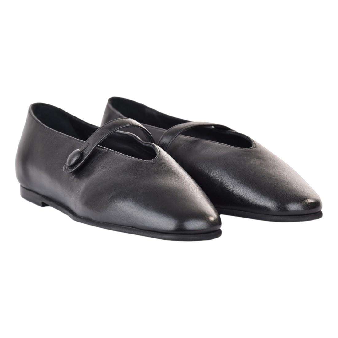 BALLERINA CON CINTURINO POEVE FITTI03 NERO