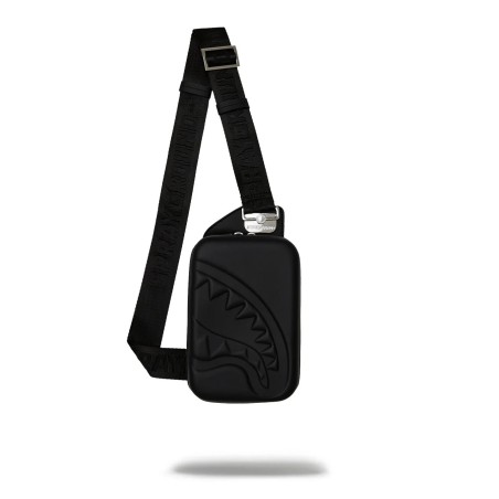 PRINTED ZIPPER HARD-SHELL SLING SPRAYGROUND 910B6757NSZ BLACK