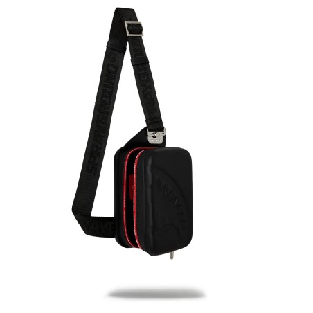 PRINTED ZIPPER HARD-SHELL SLING SPRAYGROUND 910B6757NSZ BLACK