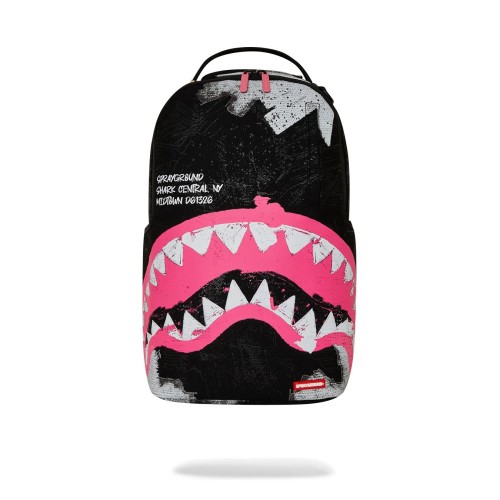 SHARK CENTRAL SORBET HAND PAINTED BACKPACK SPRAYGROUND 910B7631NSZ BLACK