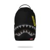 SHARK CENTRAL YELLOW TAPE SATIN BACKPACK SPRAYGROUND 910B7736NSZ BLACK