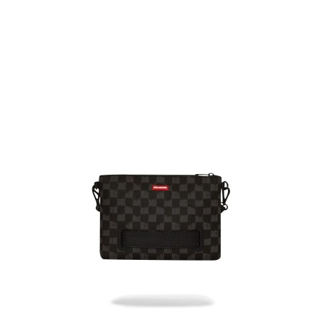 DRIPPING SHARKS IN PARIS CROSSOVER CLUTCH SPRAYGROUND 910B7969NSZ GREY