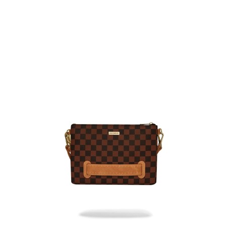 HENNYVILLE CROSSOVER CLUTCH SPRAYGROUND 910B7994NSZ BROWN