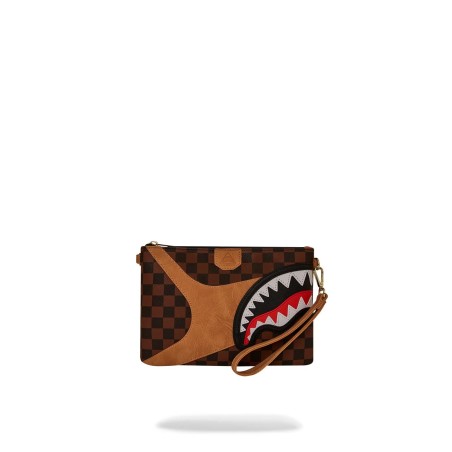 HENNYVILLE CROSSOVER CLUTCH SPRAYGROUND 910B7994NSZ BROWN