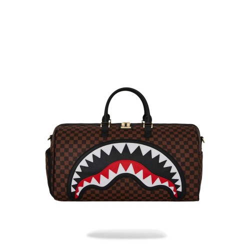 SAWTOOTH SHARKS IN PARIS DUFFLE SPRAYGROUND 910D7836NSZ BROWN