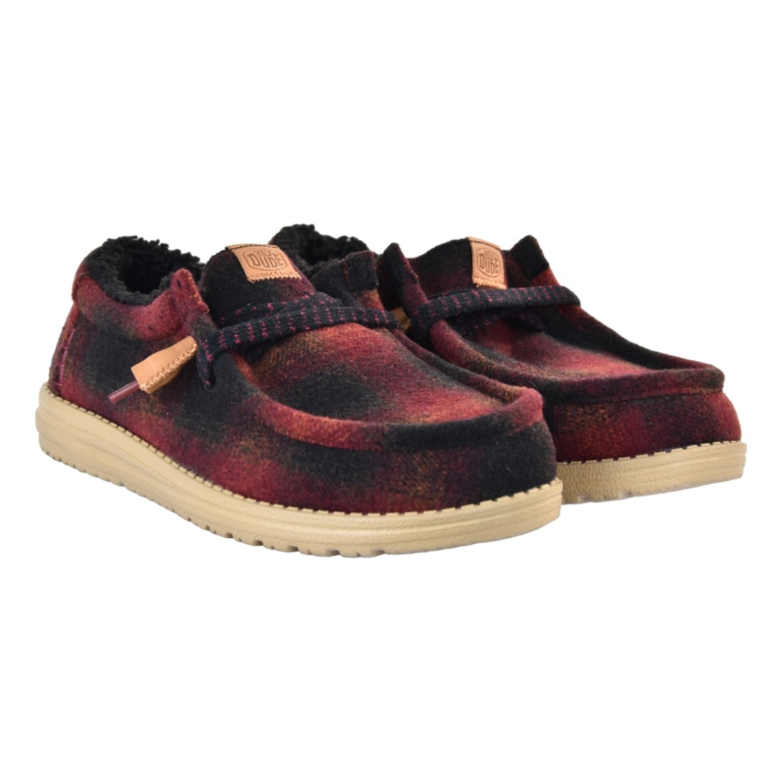 MOCASSINO WALLY COZY PLAID HEY DUDE HD.44341 6RQ