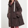 FAKE DOWN JACKET HIP WAY-OUT HUG-OG6043-2 BROWN