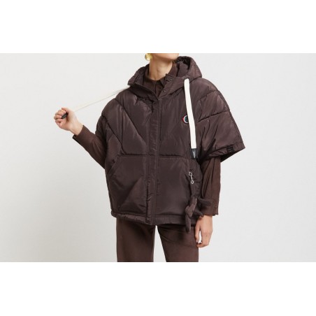 FAKE DOWN JACKET HIP WAY-OUT HUG-OG6047-2 BROWN