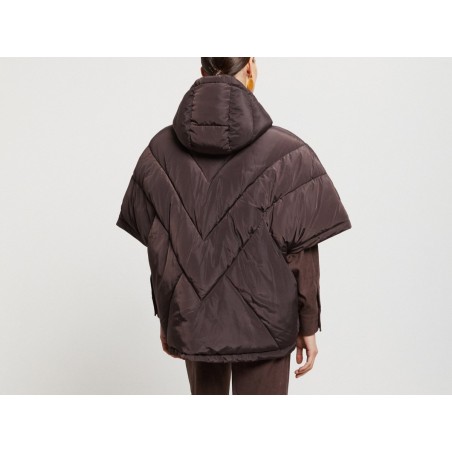 FAKE DOWN JACKET HIP WAY-OUT HUG-OG6047-2 BROWN