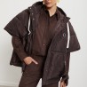 FAKE DOWN JACKET HIP WAY-OUT HUG-OG6047-2 BROWN