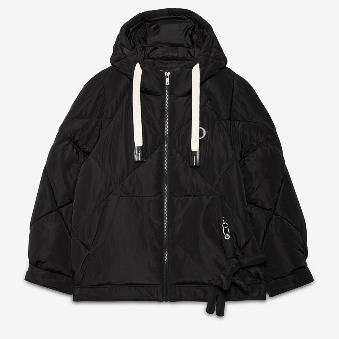 FAKE DOWN JACKET HIP WAY-OUT HUG-OG6135 NERO