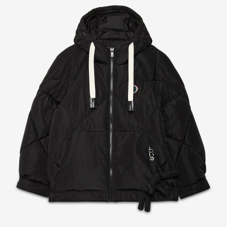 FAKE DOWN JACKET HIP WAY-OUT HUG-OG6135 NERO