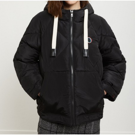 FAKE DOWN JACKET HIP WAY-OUT HUG-OG6135 NERO