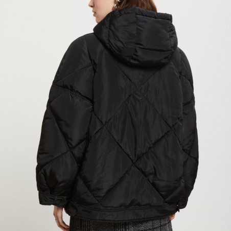 FAKE DOWN JACKET HIP WAY-OUT HUG-OG6135 NERO