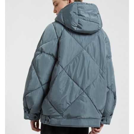 FAKE DOWN JACKET HIP WAY-OUT HUG-OG6135 POLVERE