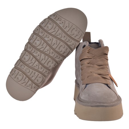 ANKLE BOOT SUEDE FAUX FUR W PANCHIC P003W016-0171 D013