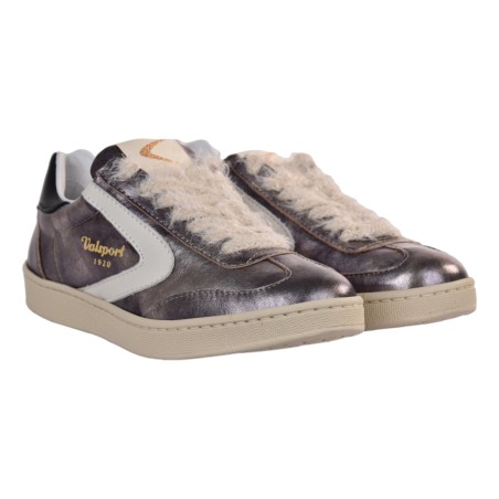 SNEAKERS OLIMPIA METAL LACCIO PELLICCIA VALSPORT VO2839W TAUPE