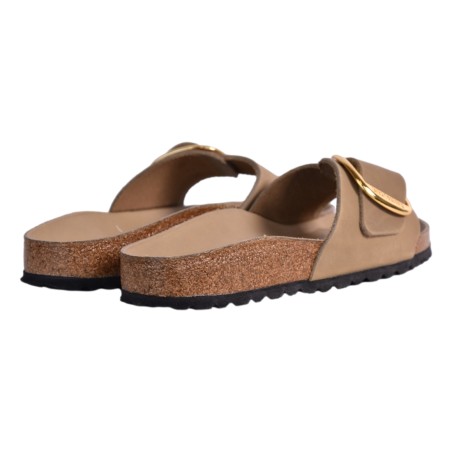 CIABATTA MADRID BIG BUCKLE LEATHER BIRKENSTOCK 1030467 TABACCO