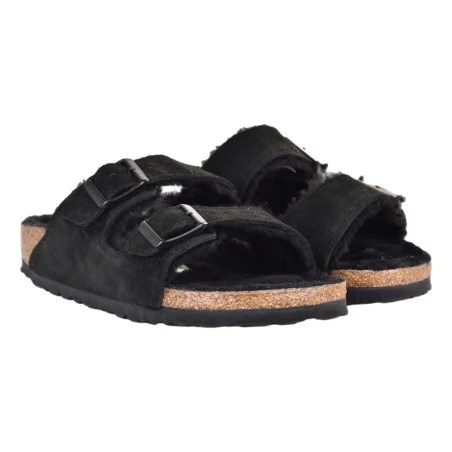 CIABATTA ARIZONA SHEARLING BIRKENSTOCK 752663 BLACK